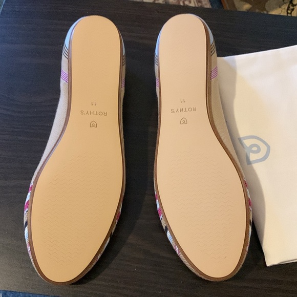 Rothy’s Size 11 Camel Ribbon Stripe Unicorn Pair!! - Picture 3 of 6